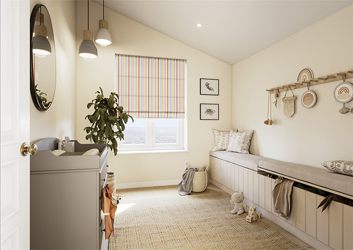 The British Stripe Co. Catherine, Brighton No.1 - Twist&Fit Roman Blind - Image 7